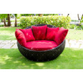 Top Selling Outdoor Poly Rattan Round Sun Lounger